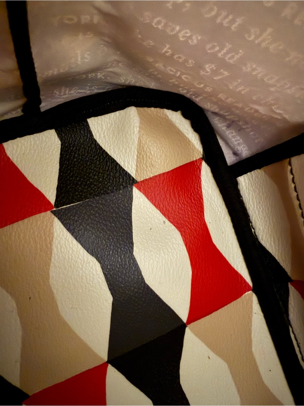 kate spade Multicolor Geometric Story Book Tote - Picture 11 of 13